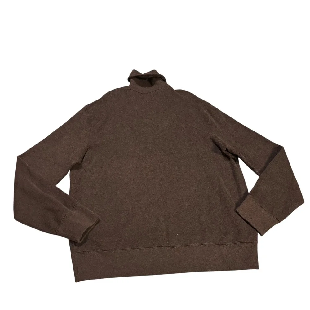 Polo Ralph Lauren Brown Cotton Two Button‎ Shawl Collar Pullover Sweater XL